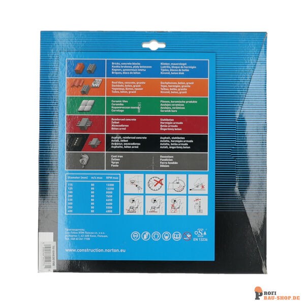 nortonschleifmittel/NORTON_schleifmittel_70184630198 Diamond Blade Norton Vulcan COMBO 3x2 1x2.5_151265